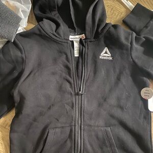 Reebok Kids Black Zip-Up Hoodie ( brand new)